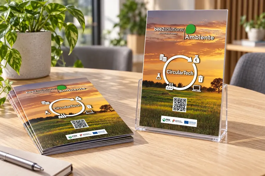 Bee2Solutions · stand de medio ambiente: folleto