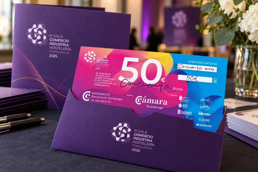 III Gala del Comercio · vale regalo: carpeta