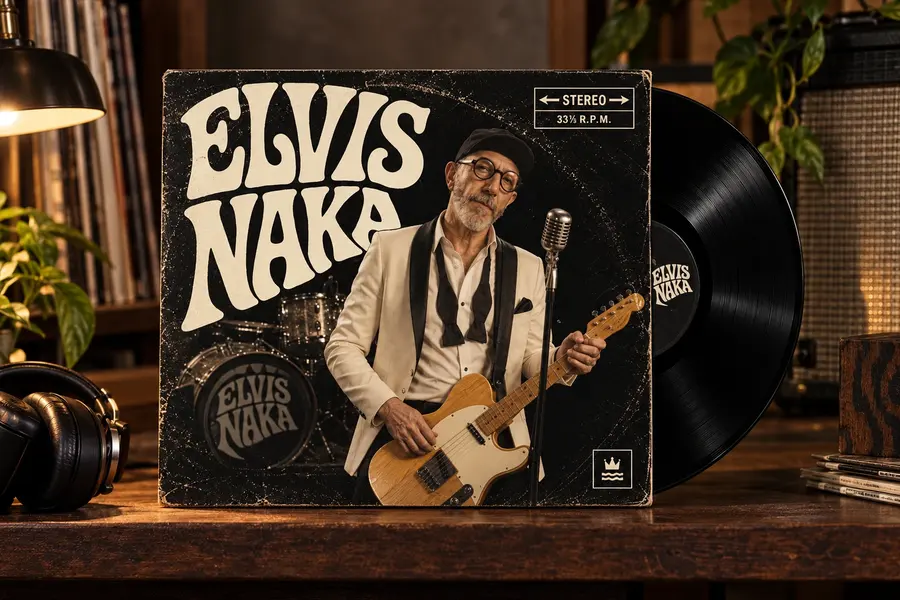 Elvis Naka: carpeta vinilo