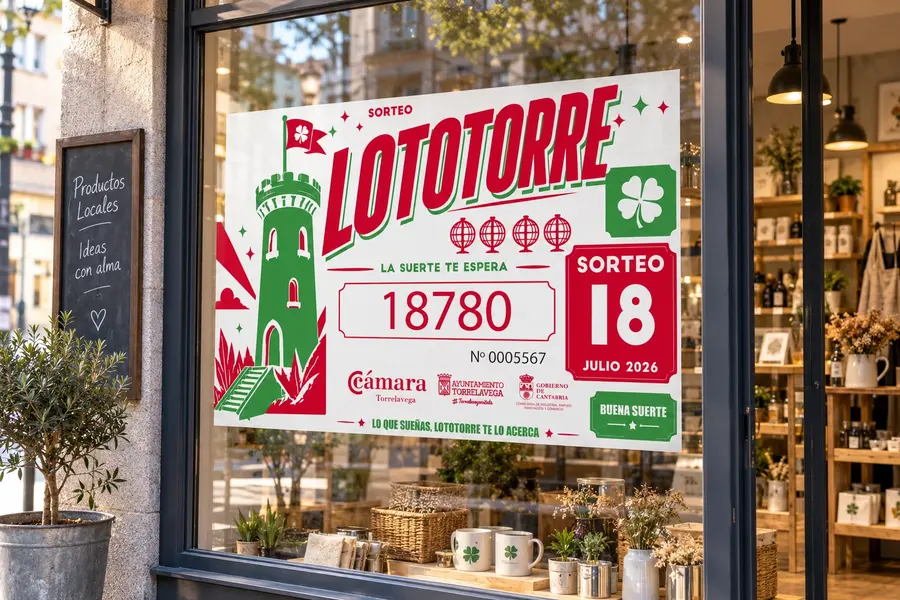 Lototorre · Cámara de Comercio: cartel comercio