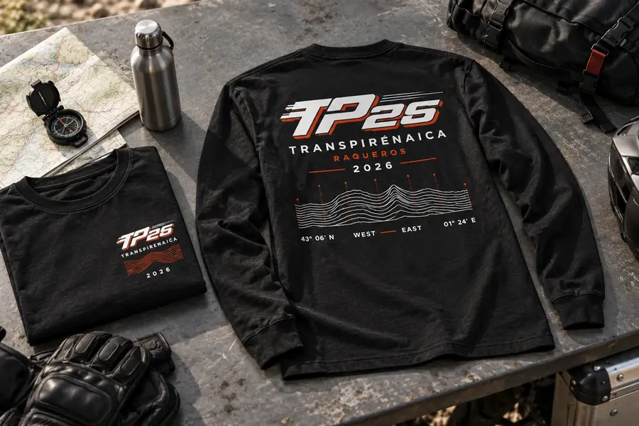Transpirenaica 2026: camiseta negra