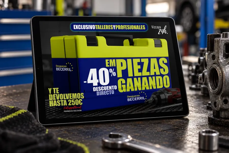 Desguaces Becerril · Vizcaya 26: campana tablet