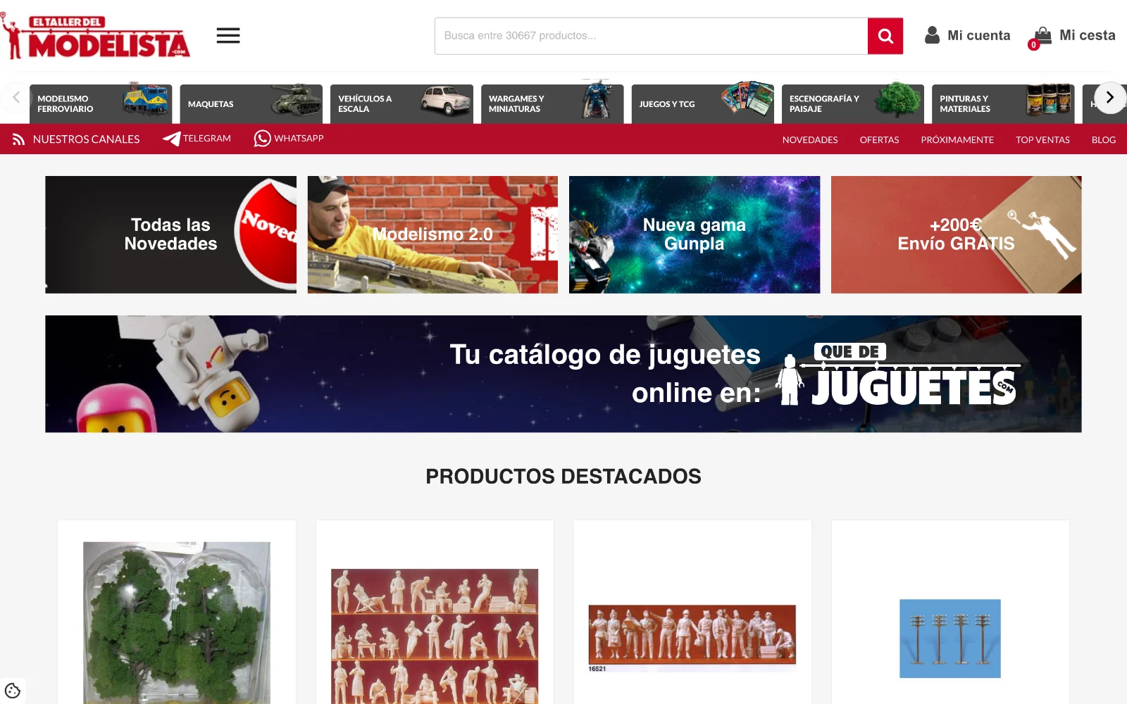 Web de El Taller del Modelista en el ordenador, diseñada por Índole