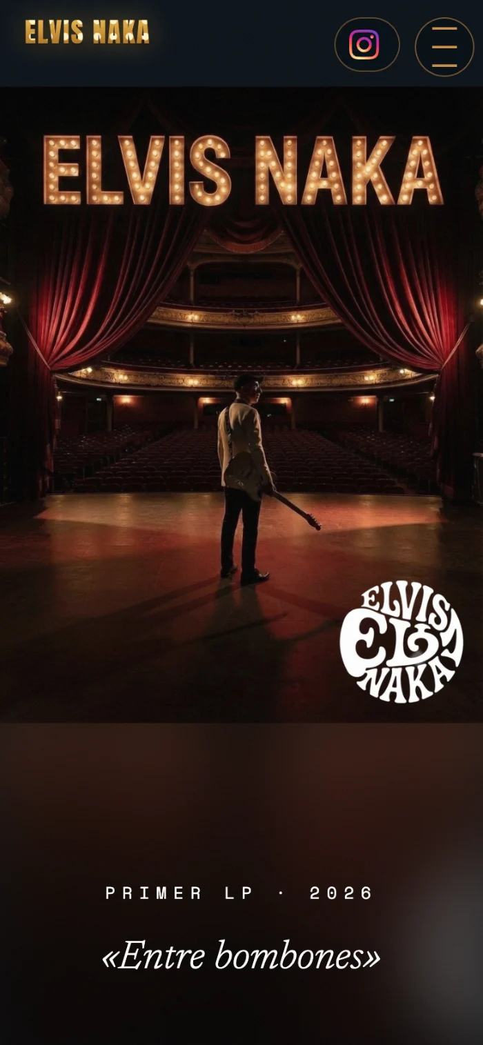 Web de Elvis Naka — Entre bombones en el móvil