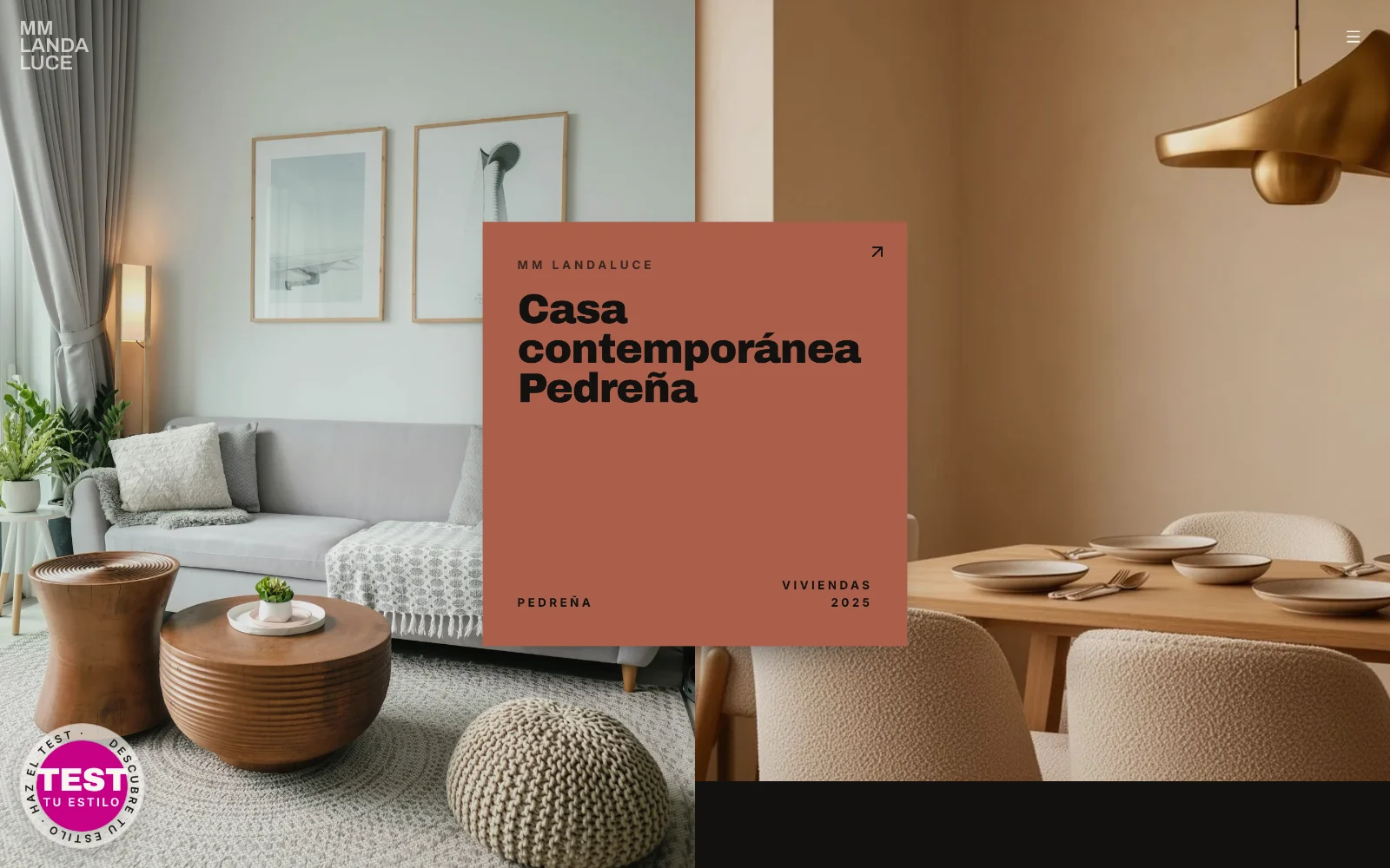 Web de MM Landaluce en el ordenador, diseñada por Índole