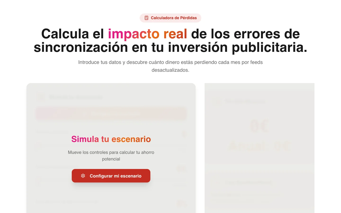 Calculadora de lo que cuestan los errores de sincronización
