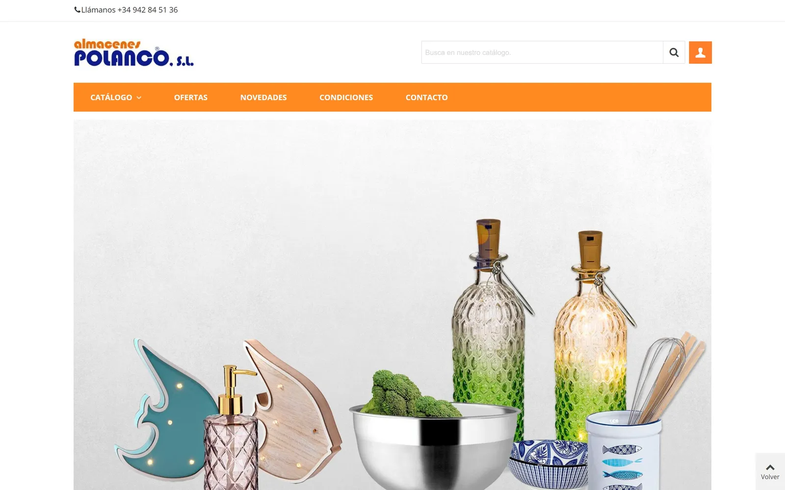 Web de Almacenes Polanco, diseñada por Índole