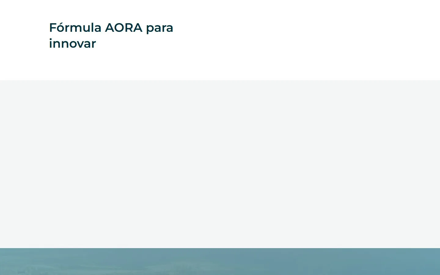 Otra sección de la web de AORA Health