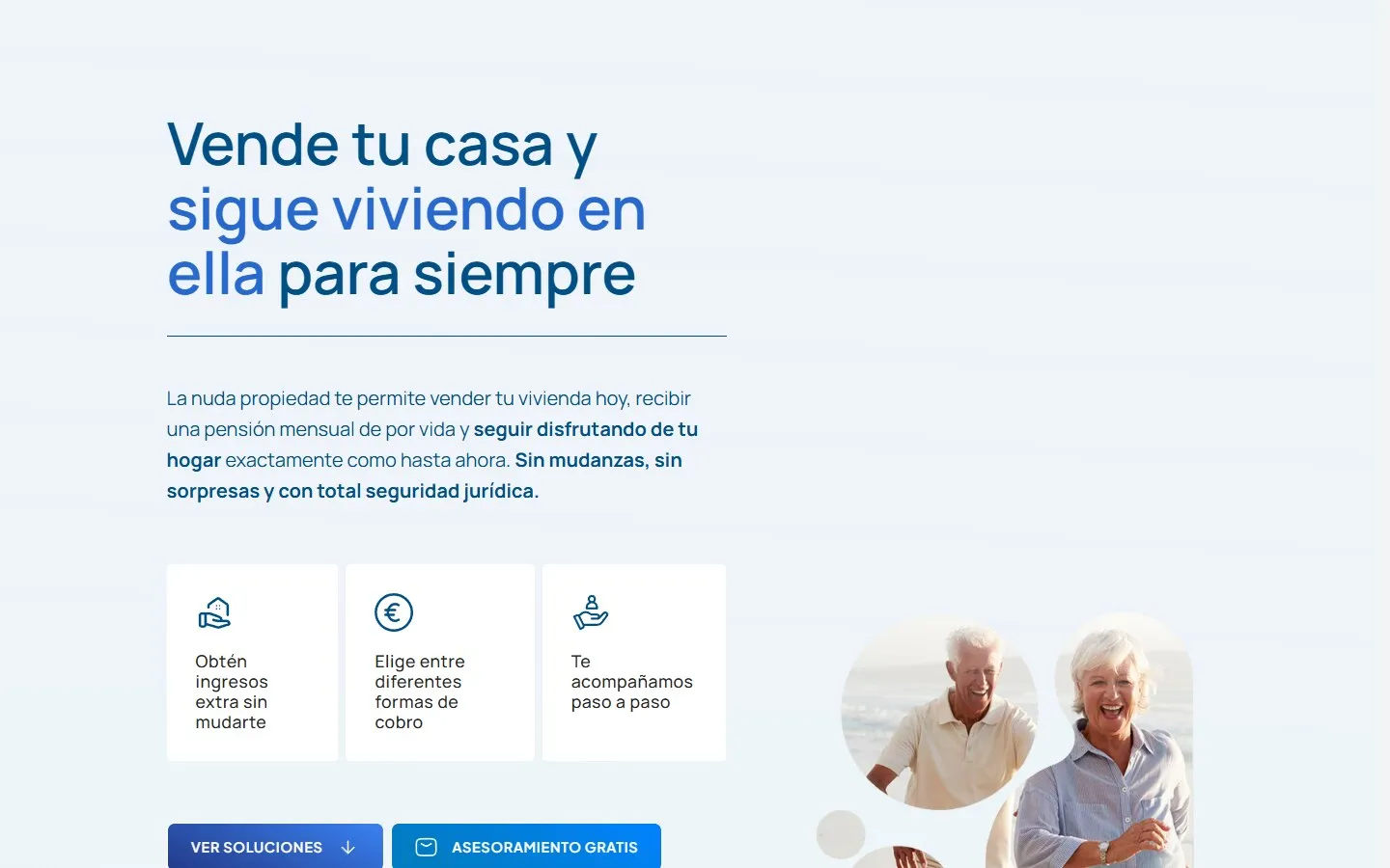 Una sección de la web de Aún Más Vida