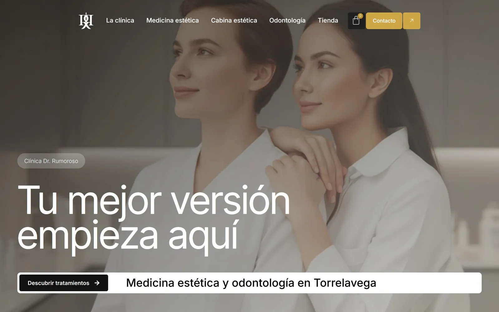 Web de Clínica Dr. Rumoroso, diseñada por Índole