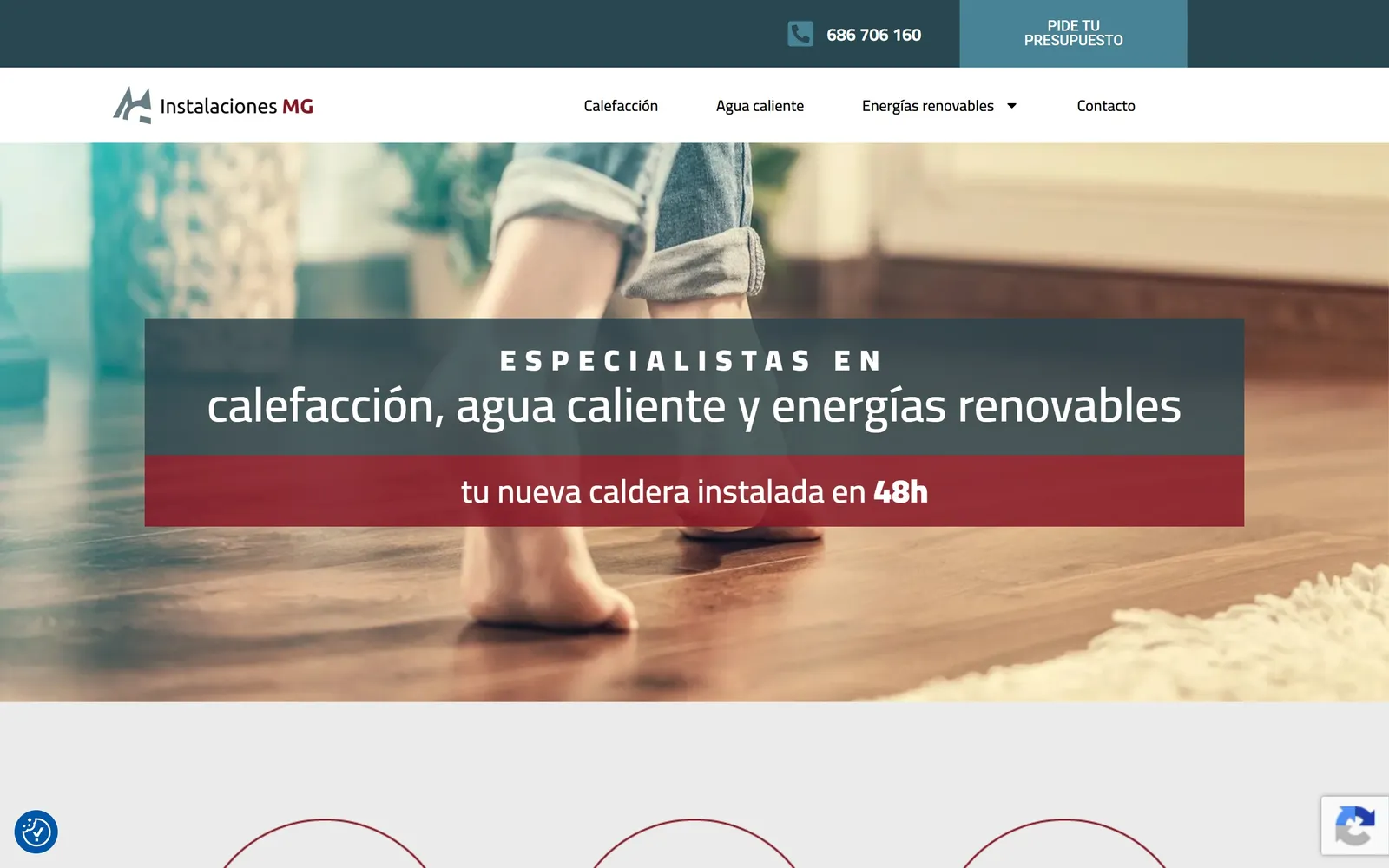 Web de Fontanería Santander, diseñada por Índole