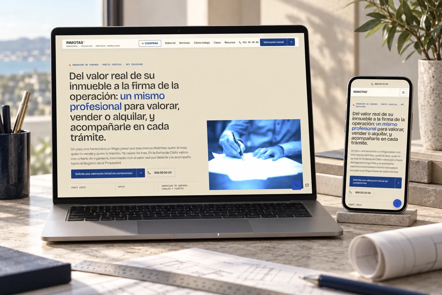 Web de INMOTAS, diseñada por Índole