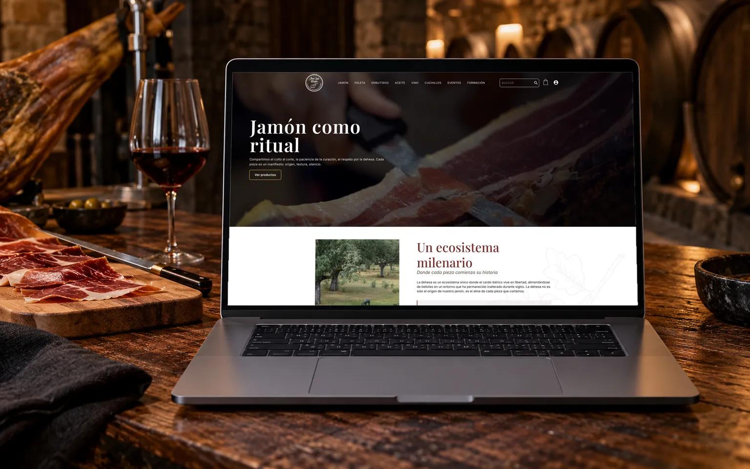La web de José Luis Rubio · Cortadores de jamón en varias pantallas