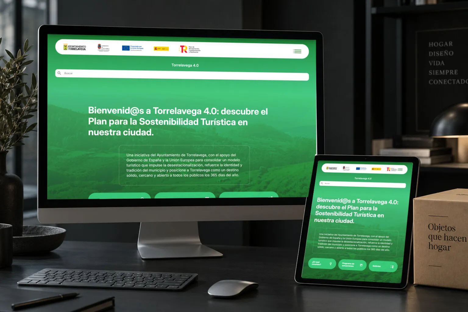 La web de Torrelavega 4.0 en varias pantallas