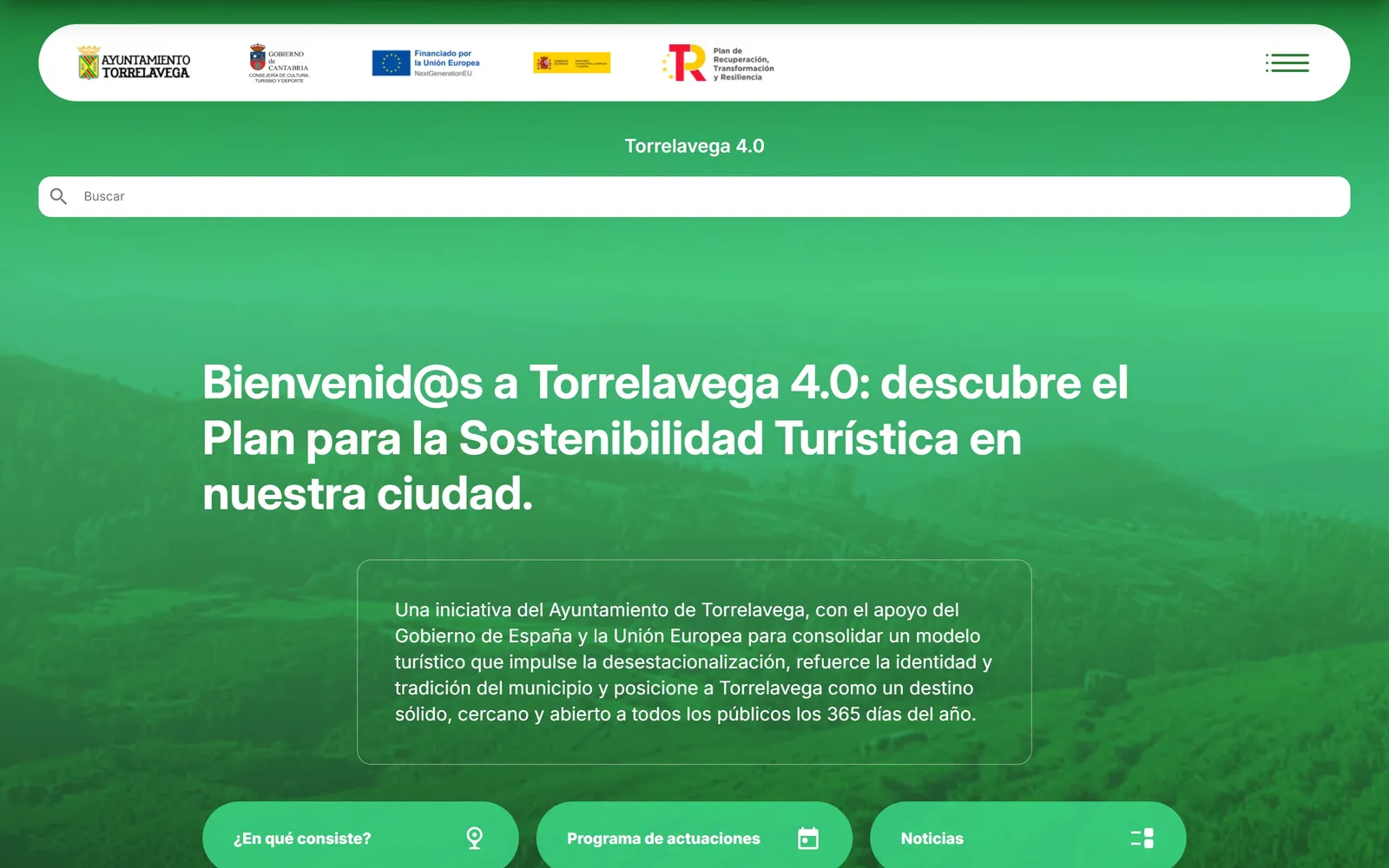 Web de Torrelavega 4.0, diseñada por Índole