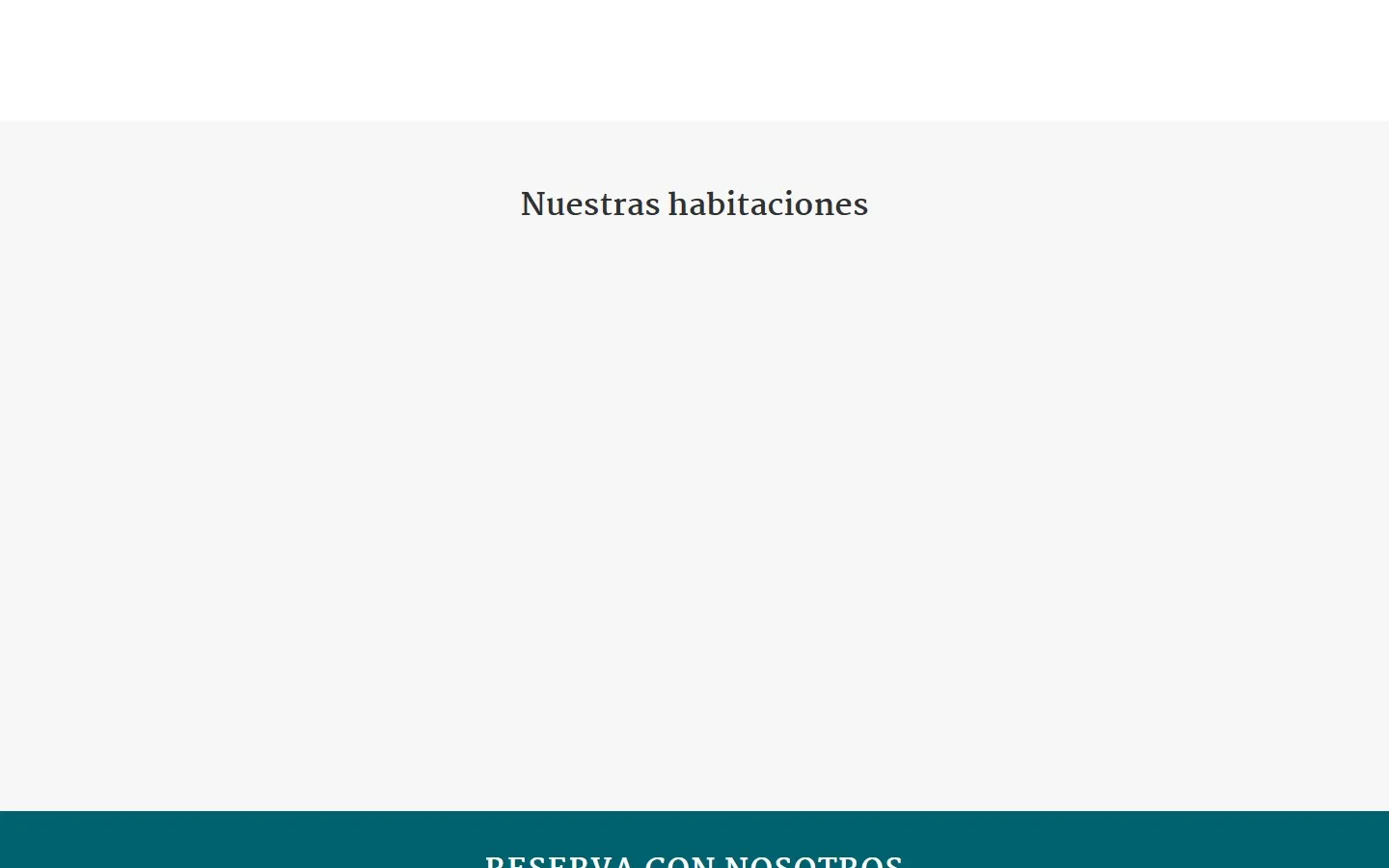 Otra sección de la web de Posada Seis Leguas