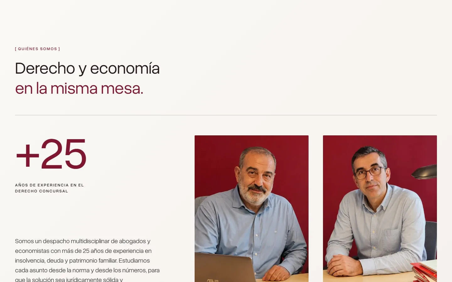 Una sección de la web de Sámano Bueno