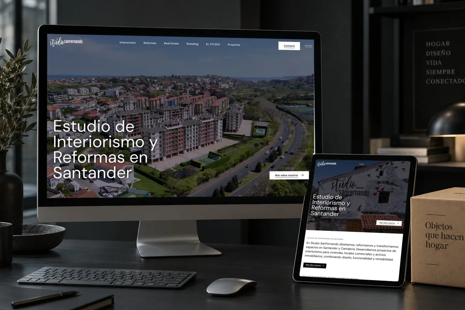 La web de Studio SanFernando en varias pantallas