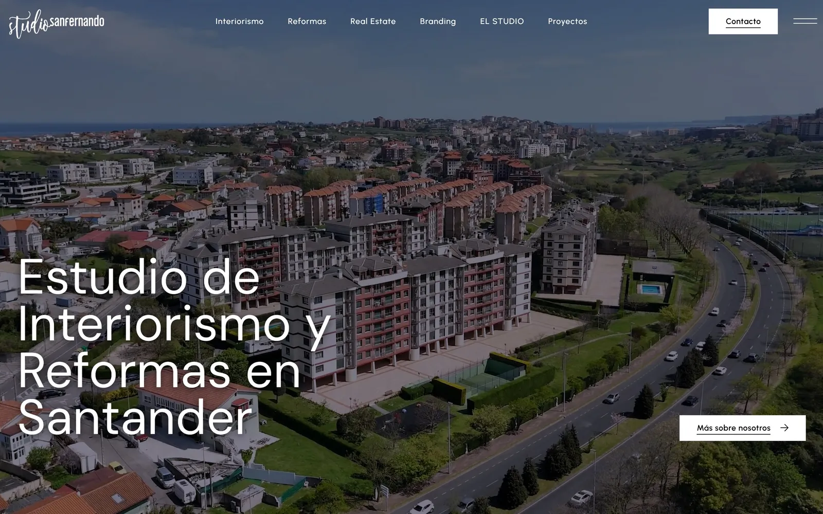 Web de Studio SanFernando, diseñada por Índole