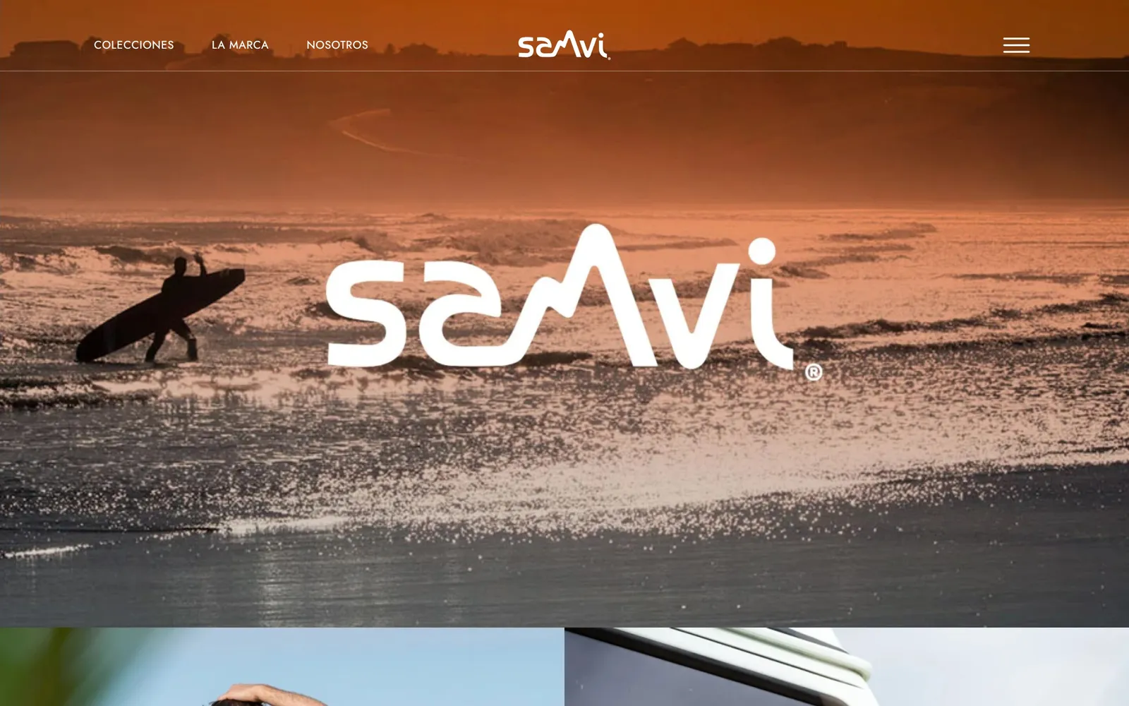 Web de Sanvi Surf, diseñada por Índole