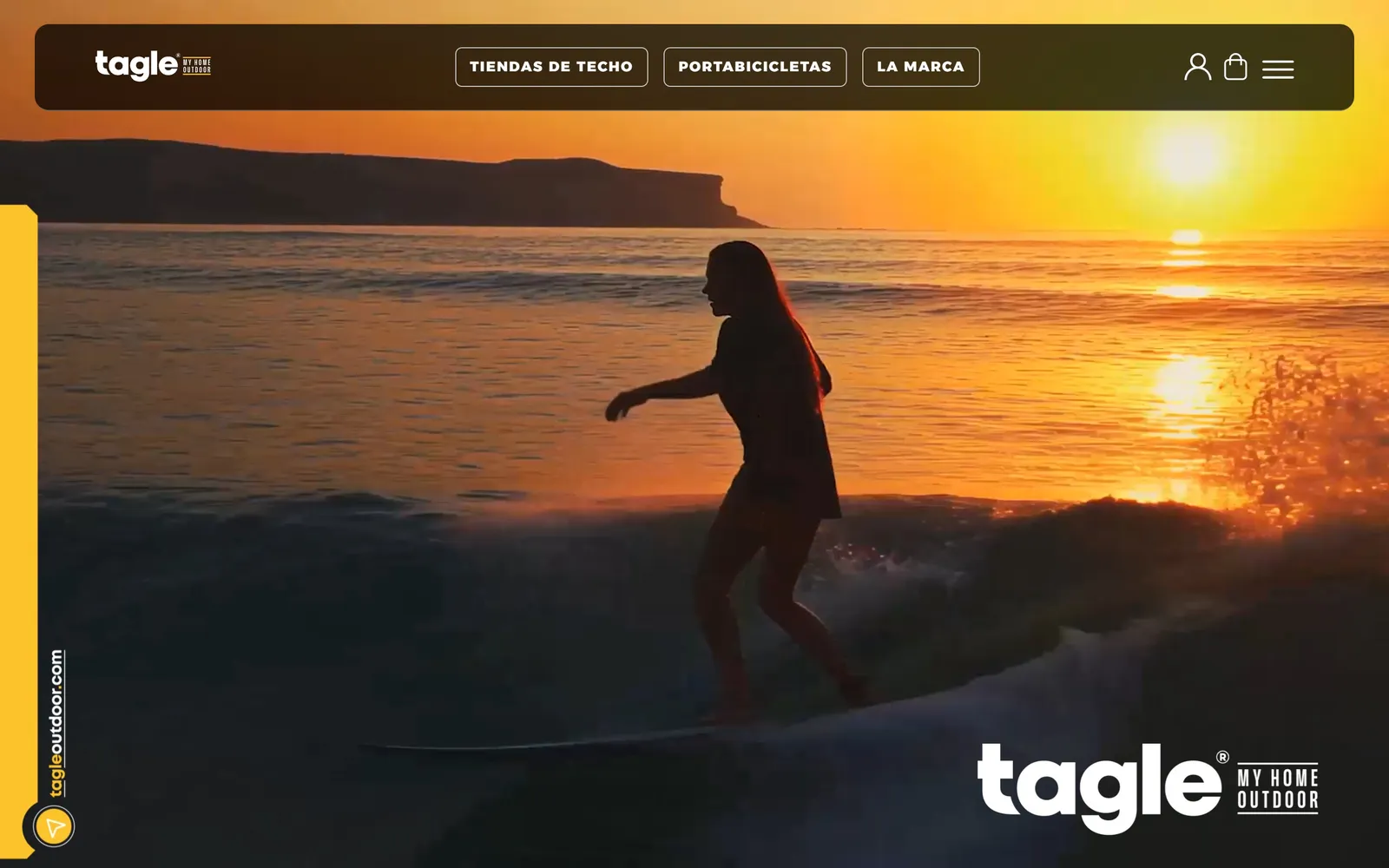 Web de Tagle Outdoor, diseñada por Índole