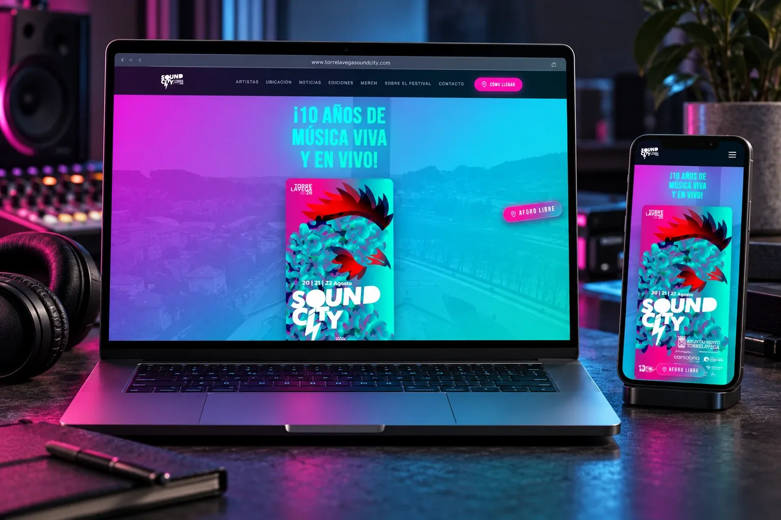 Presentación de la web de Torrelavega Sound City 2026