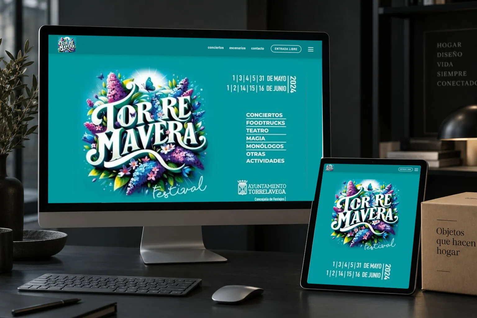 La web de TorreMavera en varias pantallas