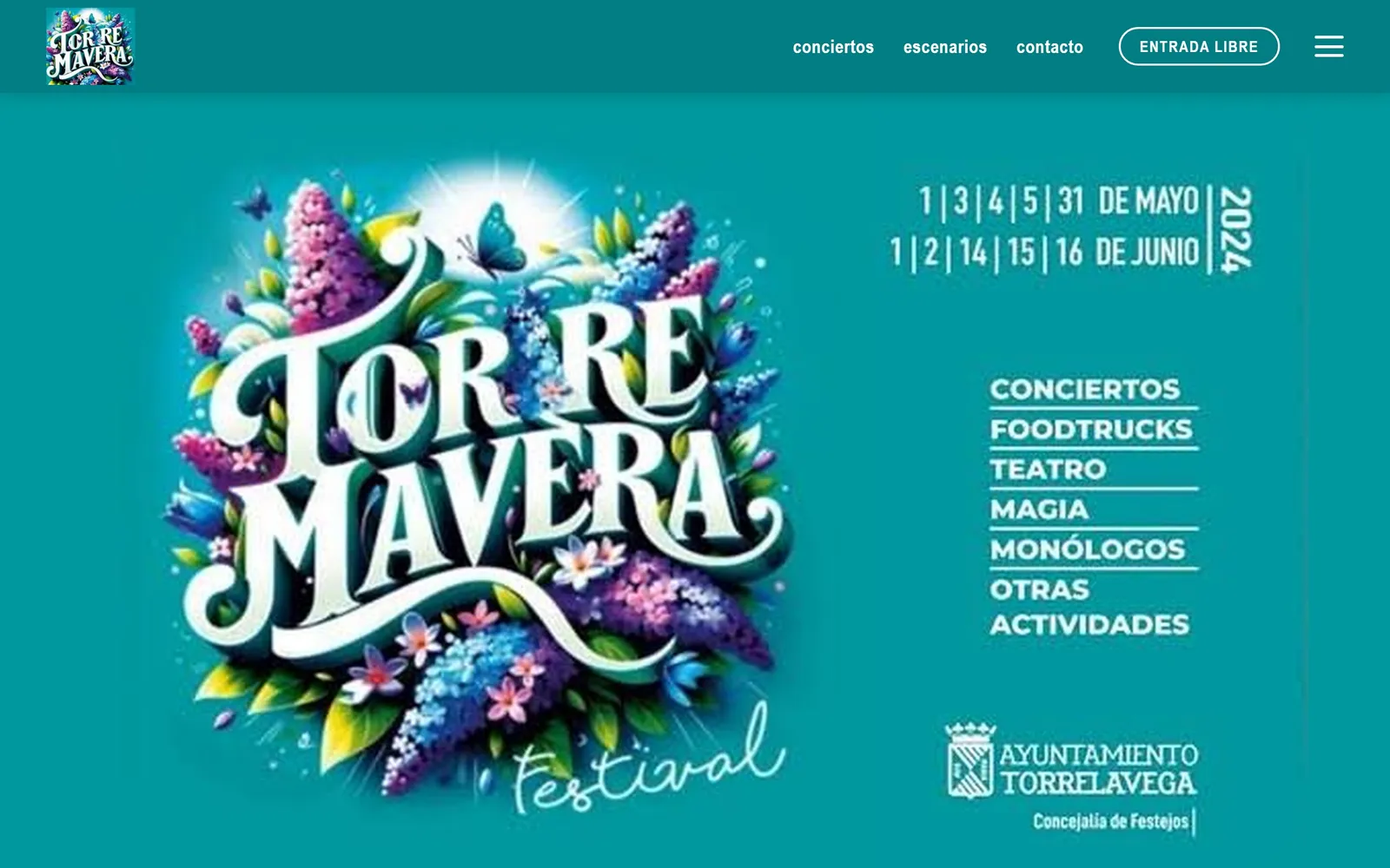 Web de TorreMavera en el ordenador, diseñada por Índole