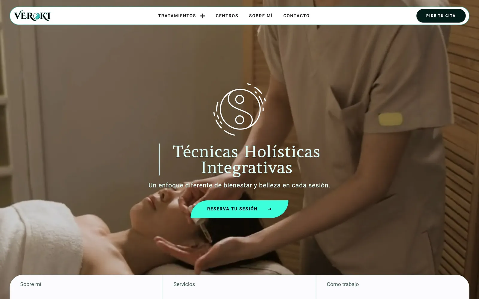 Web de Veroki · Verónika García, diseñada por Índole
