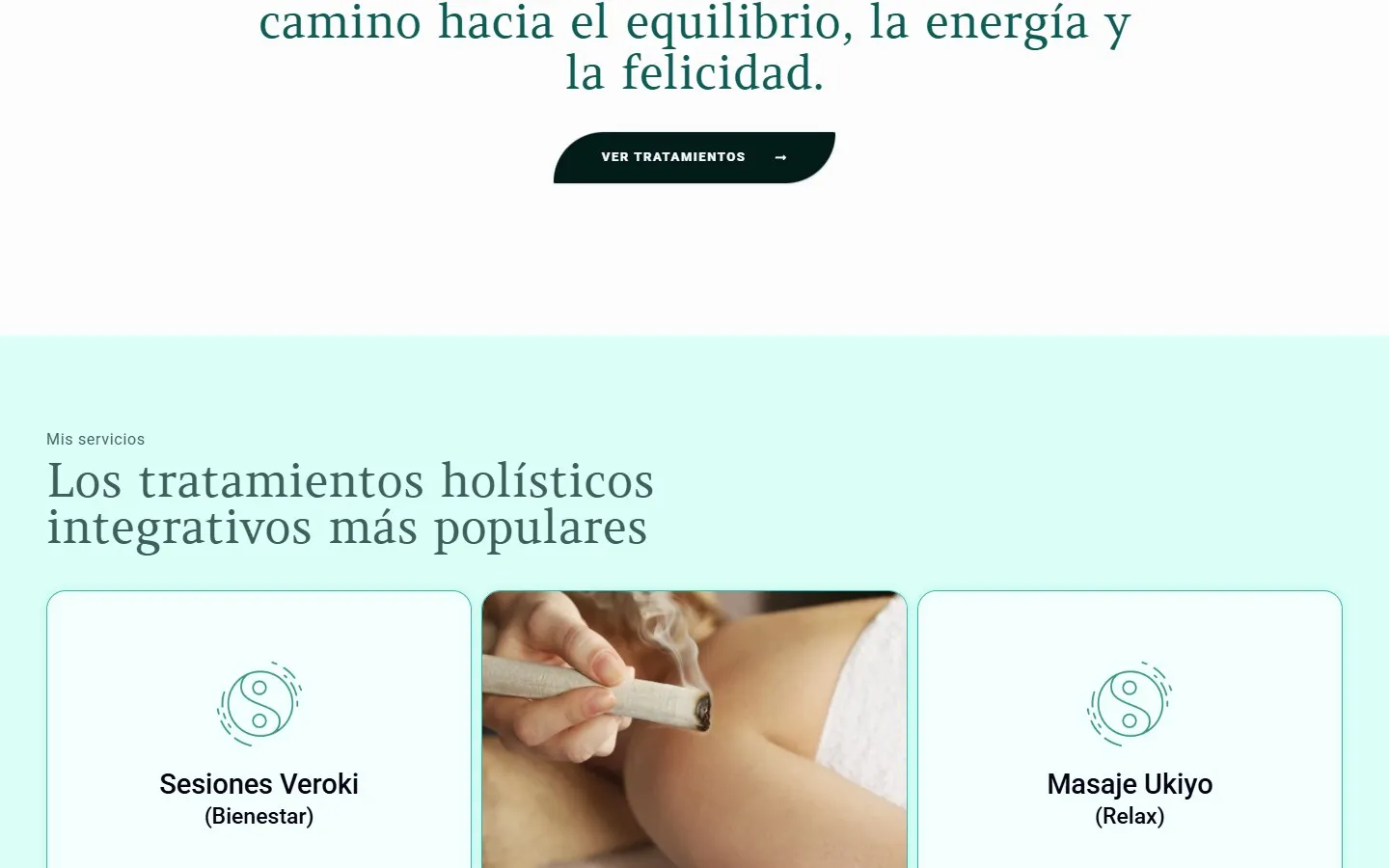 Otra sección de la web de Veroki · Verónika García
