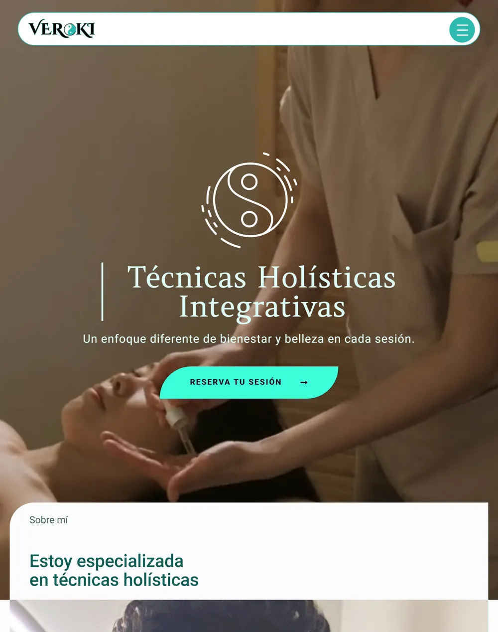 Web de Veroki · Verónika García en la tableta