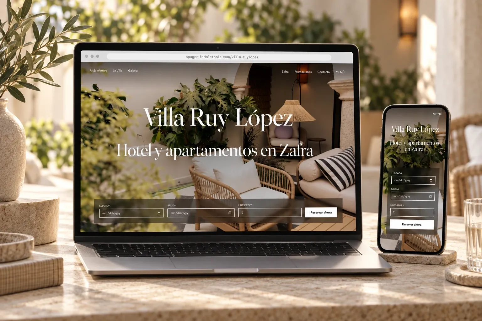 Presentación de la web de Villa Ruy López