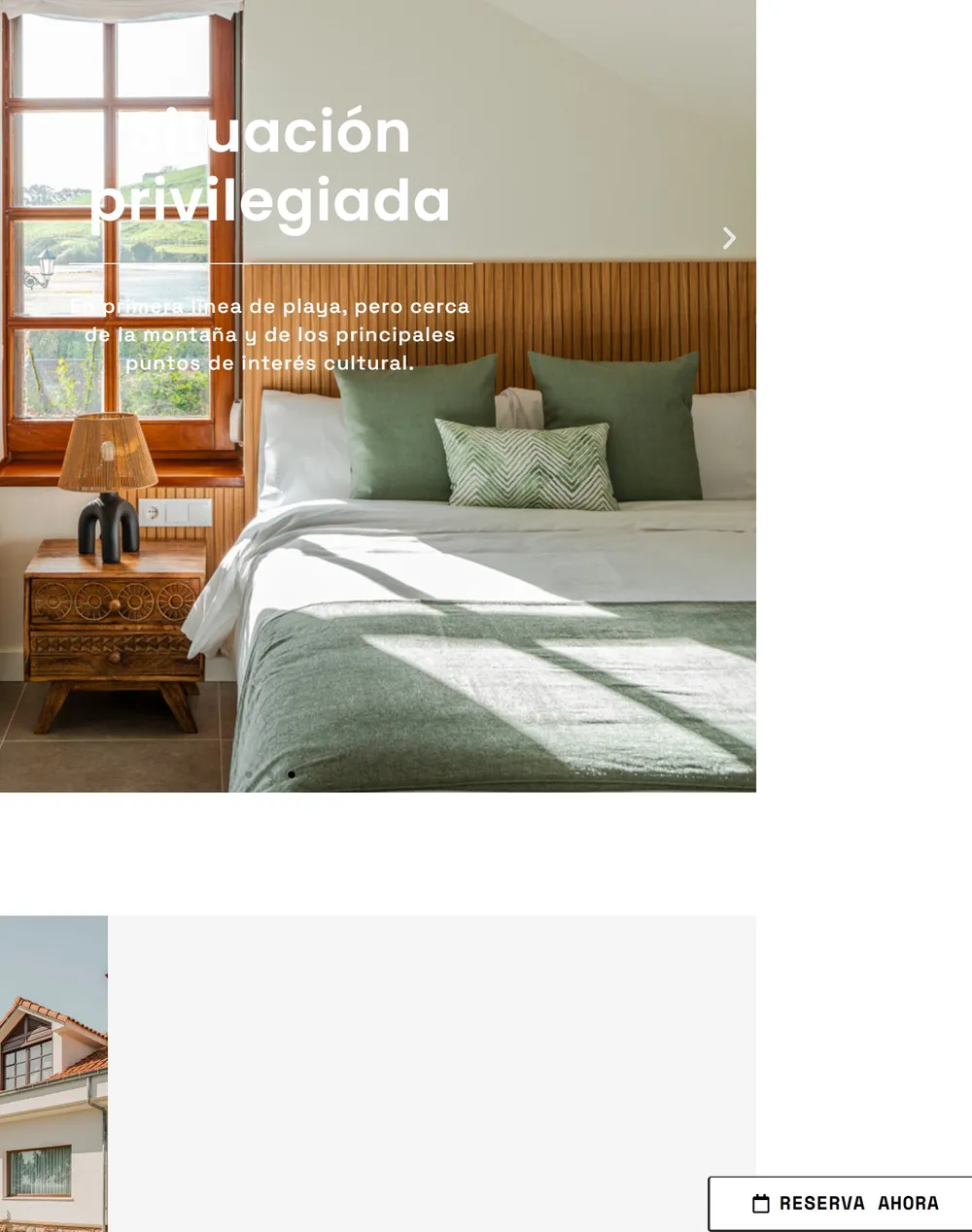 Web de Villas de la Ribera en la tableta