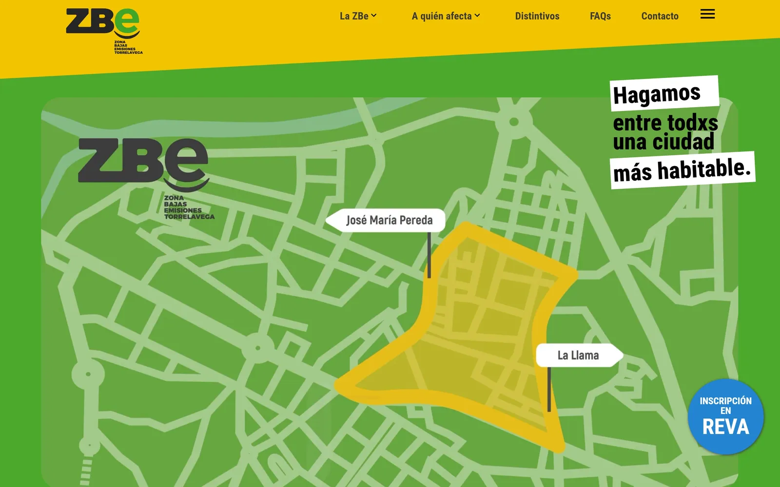 Web de ZBe Torrelavega, diseñada por Índole