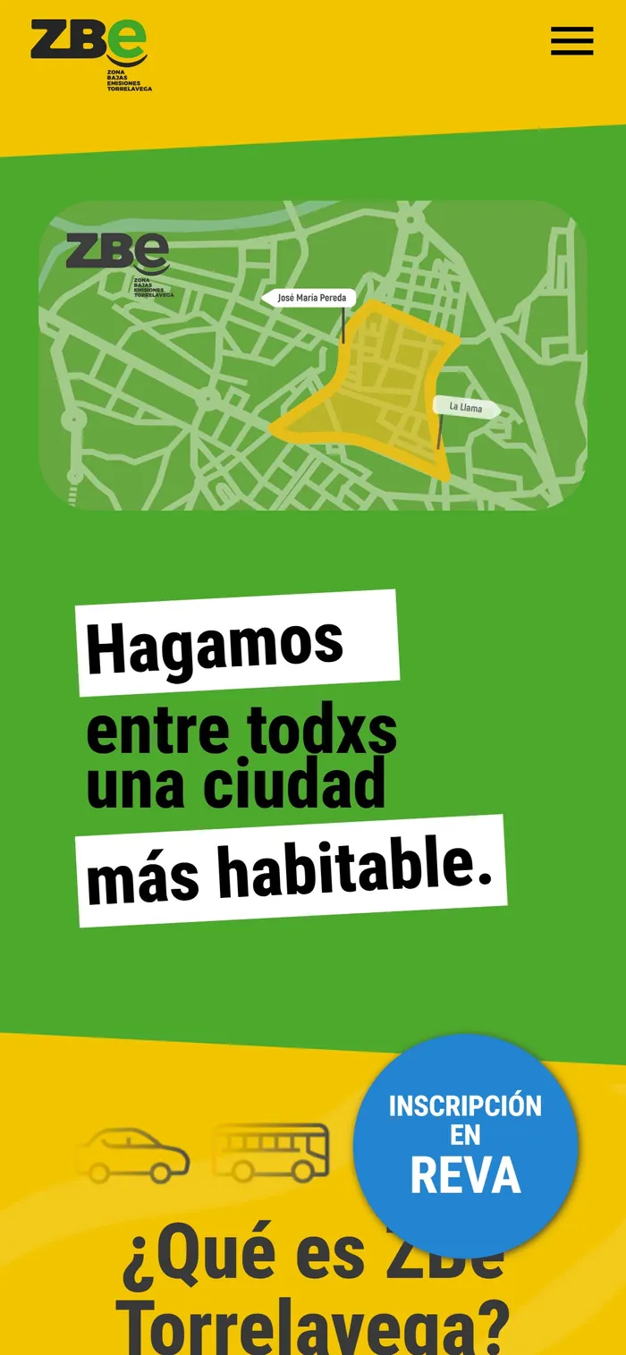 Web de ZBe Torrelavega en el móvil