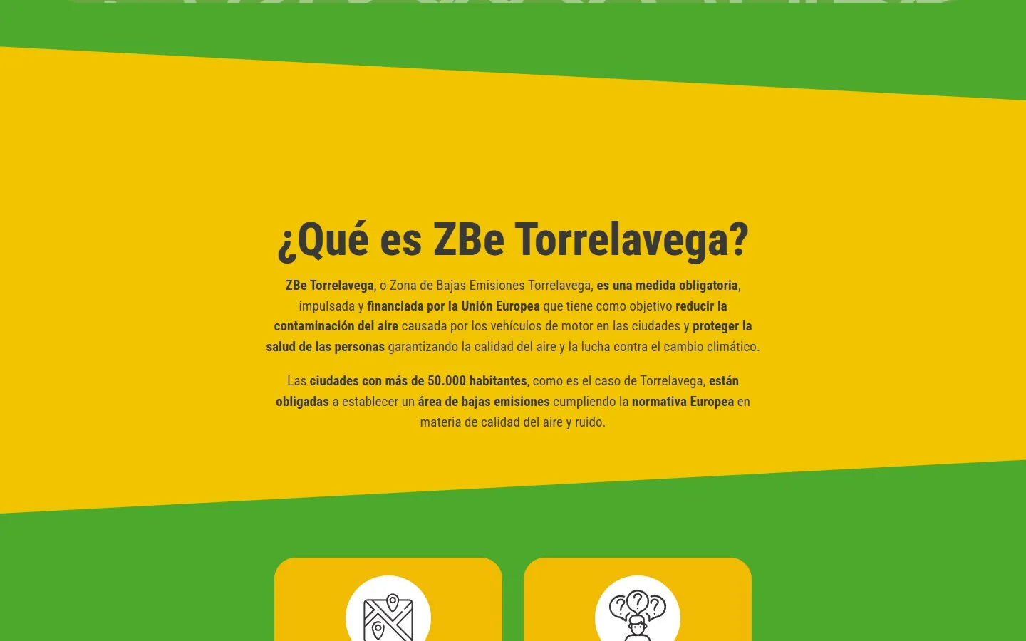 Una sección de la web de ZBe Torrelavega
